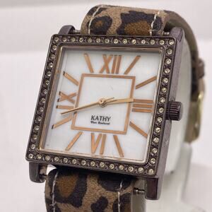 Kathy Van Zealand Womens Mop Dial Watch Works New Battery